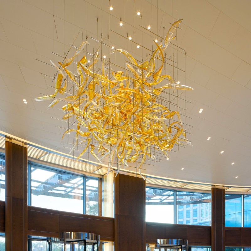Hotel decorated modern art glass chandelier light