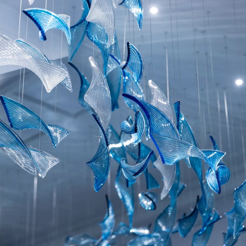 Hotel decorated modern art glass pendant lighting