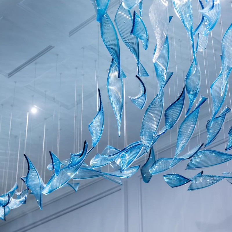 Hotel decorated modern art glass pendant lighting