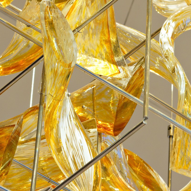 Hotel decorated modern art glass chandelier light