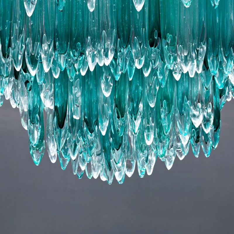 Modern indoor decoration ceiling glass chandelier