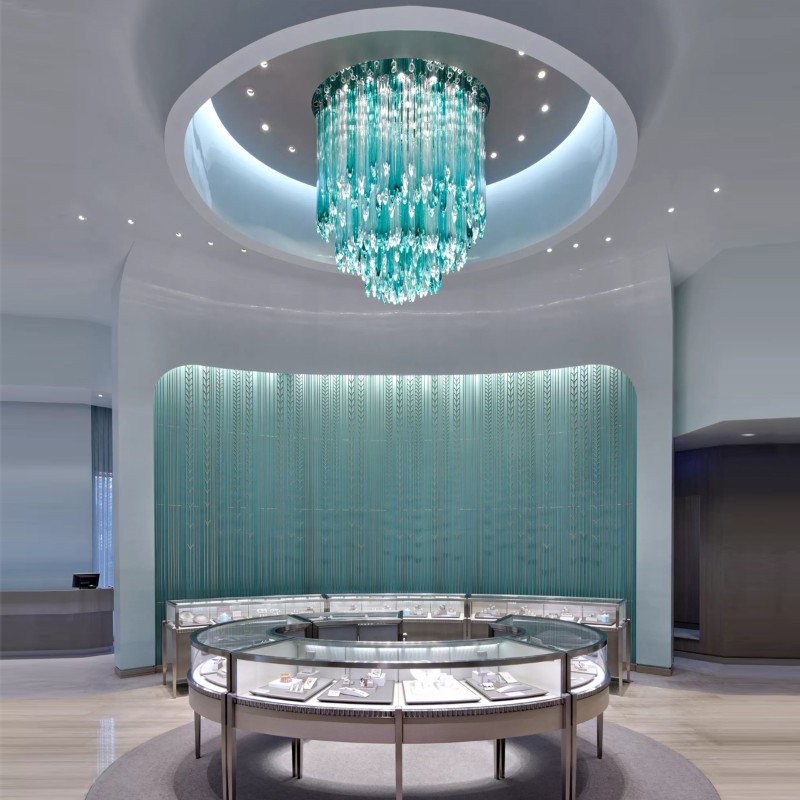 Modern indoor decoration ceiling glass chandelier