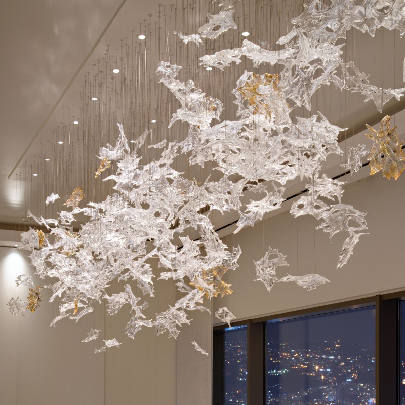 Modern customize art glass chandelier for dining room