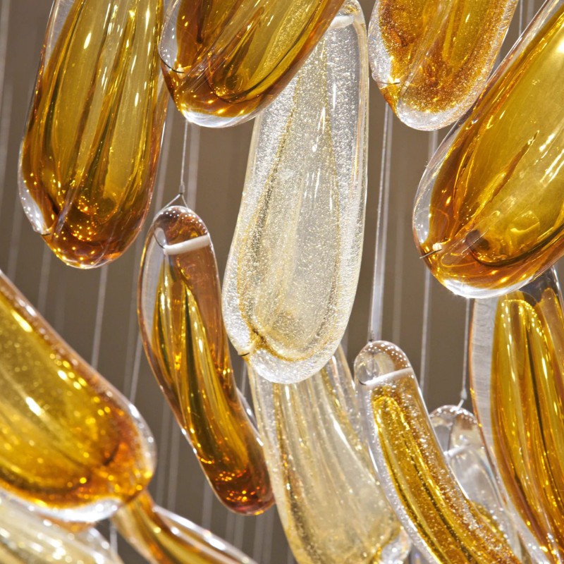 Modern Art Decorative Glass Chandeliers for Hotel Lobby