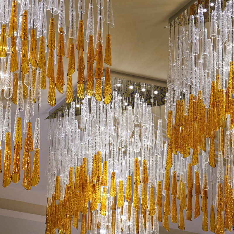 Modern hotel chrome Indoor chandelier pendant light