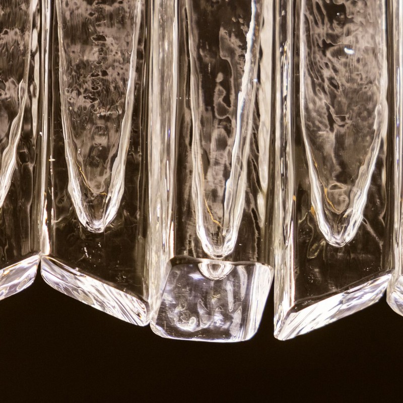 Customized european hotel large ring art glass chandelier