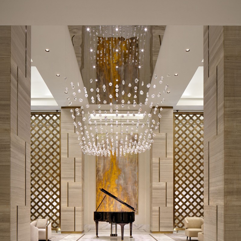 Modern hotels hand blown glass chandelier lighting