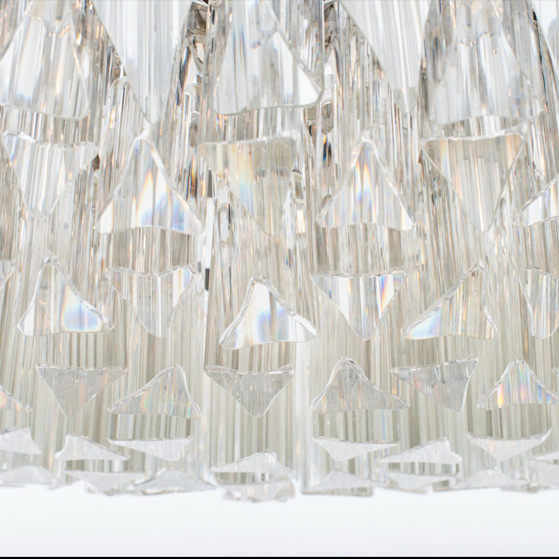 Creative Moon Shaped Modern Glass Chandelier