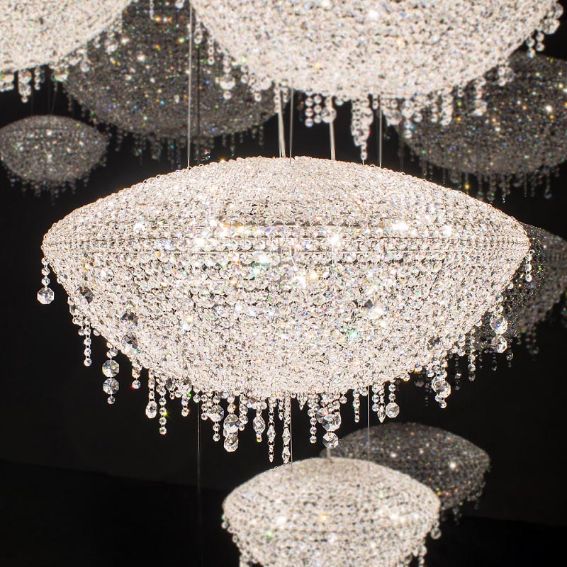 Modern Crystal Chain Chandelier Lighting