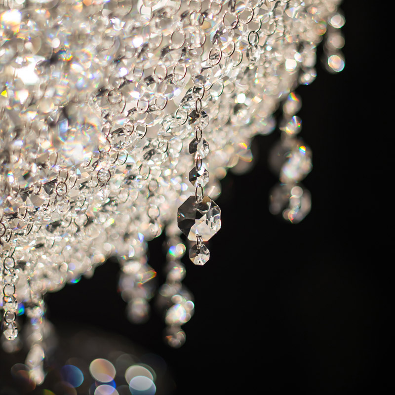 Modern Crystal Chain Chandelier Lighting