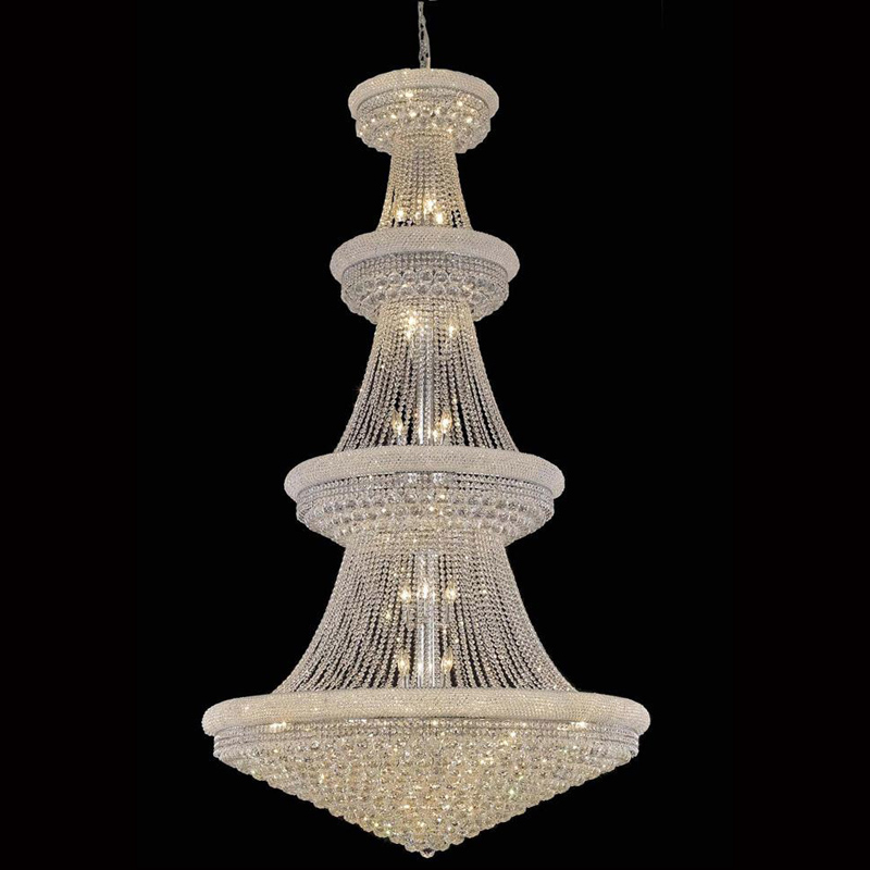 48 Inch Four Tiers Empire Crystal Chandelier