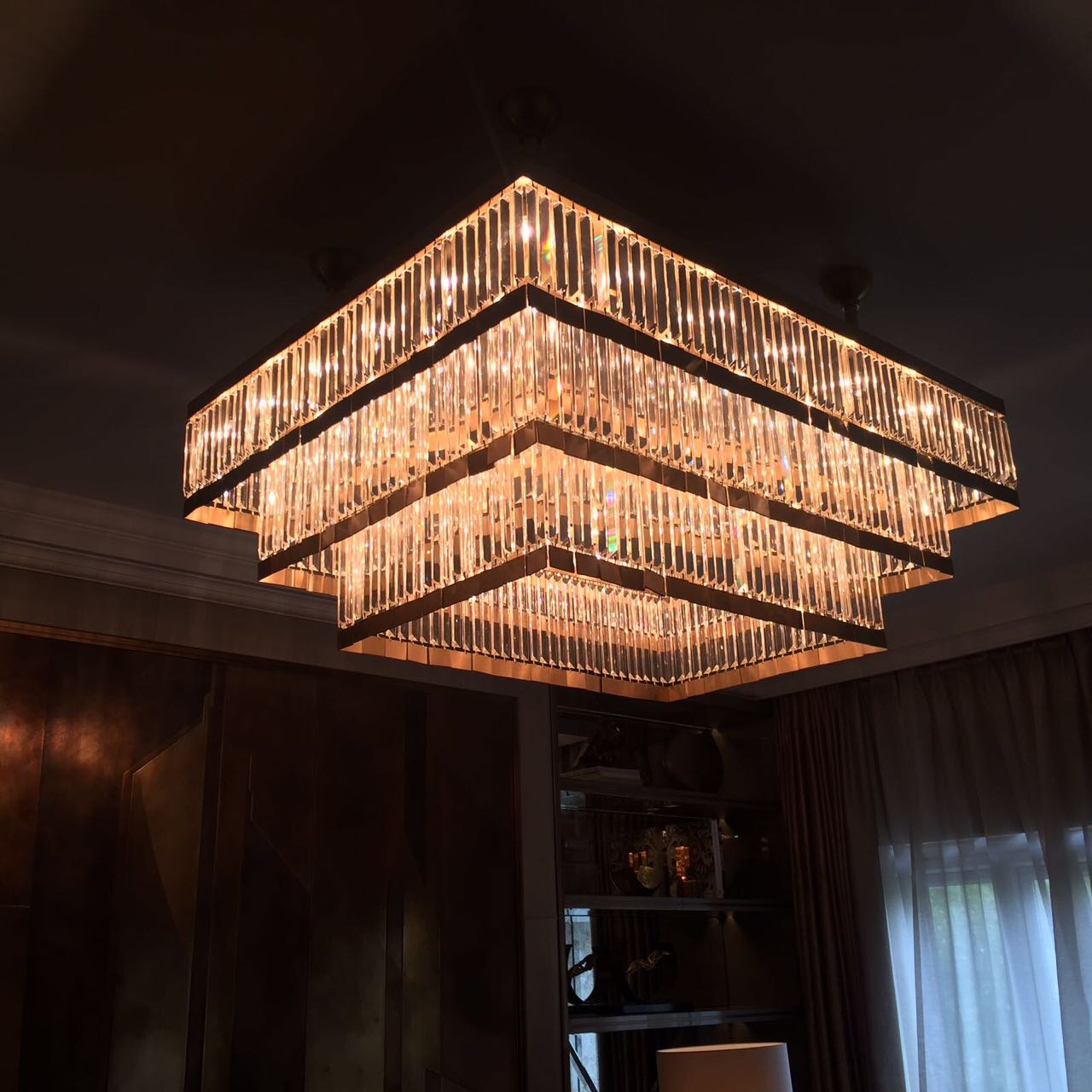 Large Three Layer Cake Chandelier