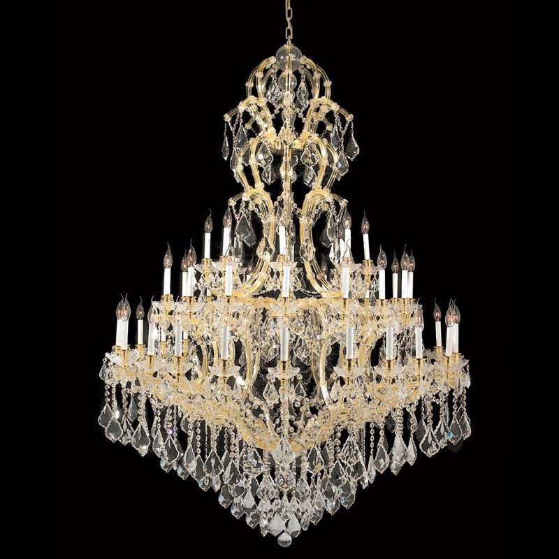 59 Inch Round 48 Lights Large Maria Theresa Chandelier