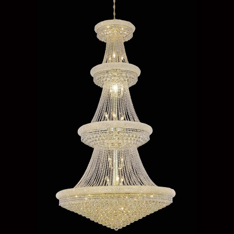 48 Inch Four Tiers Empire Crystal Chandelier