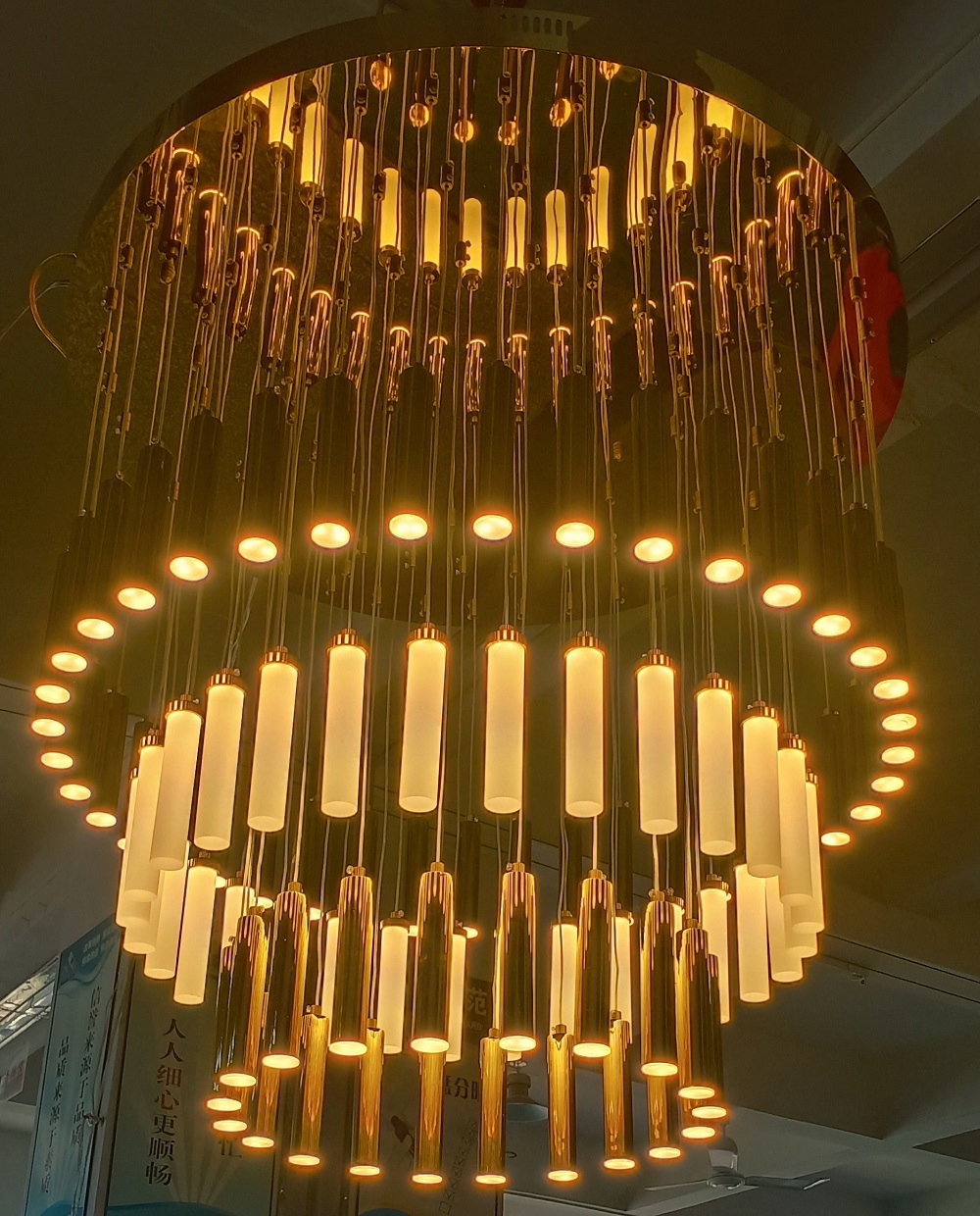 3-layer Modern Flush Mounted LED Chandelier for Restaurant