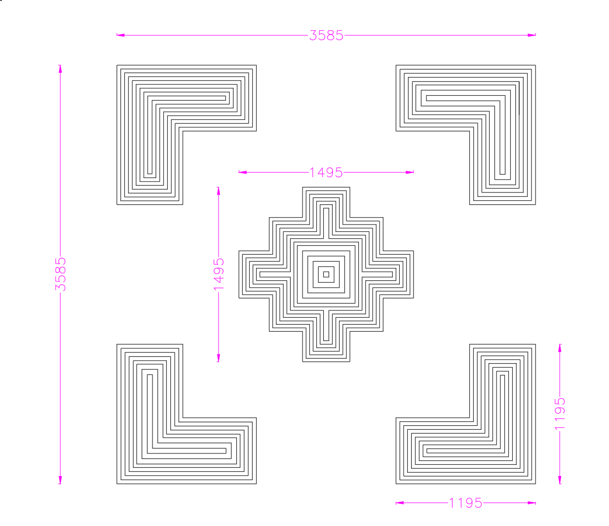Custom Extra Large Flush Mounted Chandelier for Hall