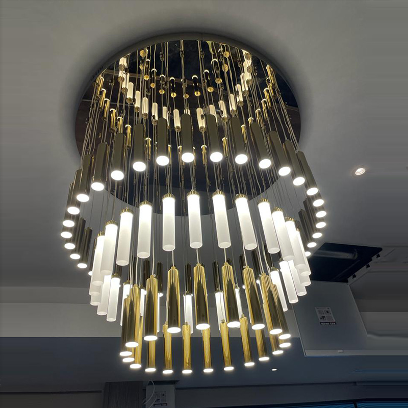 3-layer Modern Flush Mounted LED Chandelier for Restaurant