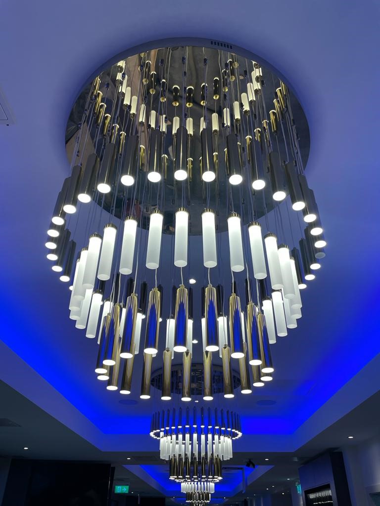 3-layer Modern Flush Mounted LED Chandelier for Restaurant