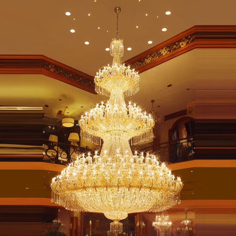 Extra Large Crystal Chandelier Lighting for Hotel Hall