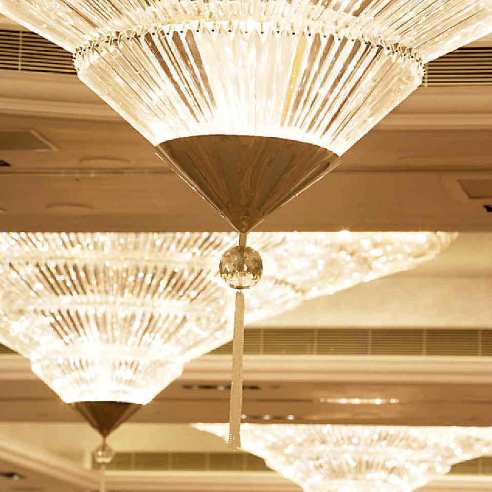 Luxury Large Modern Round Flush Mount Crystal Chandelier Lighting