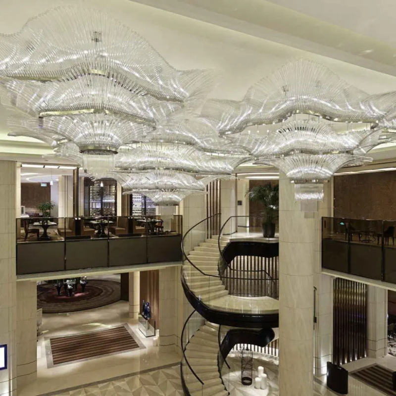 Extra Large Modern Glass Chandelier