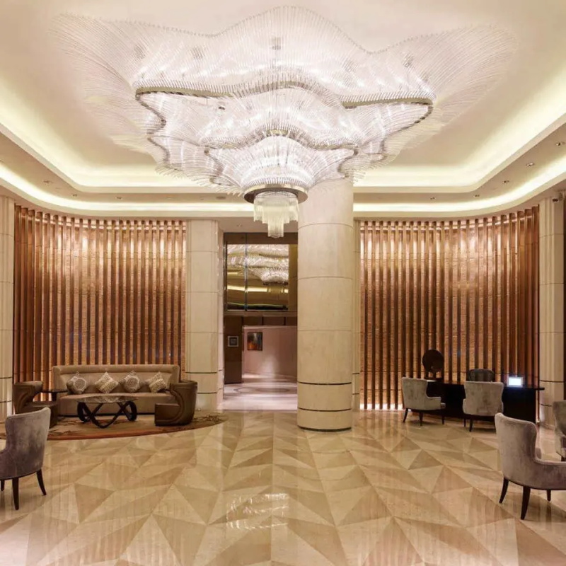 Extra Large Modern Glass Chandelier