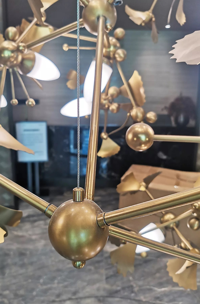 Gold Contemporary Large Chandelie