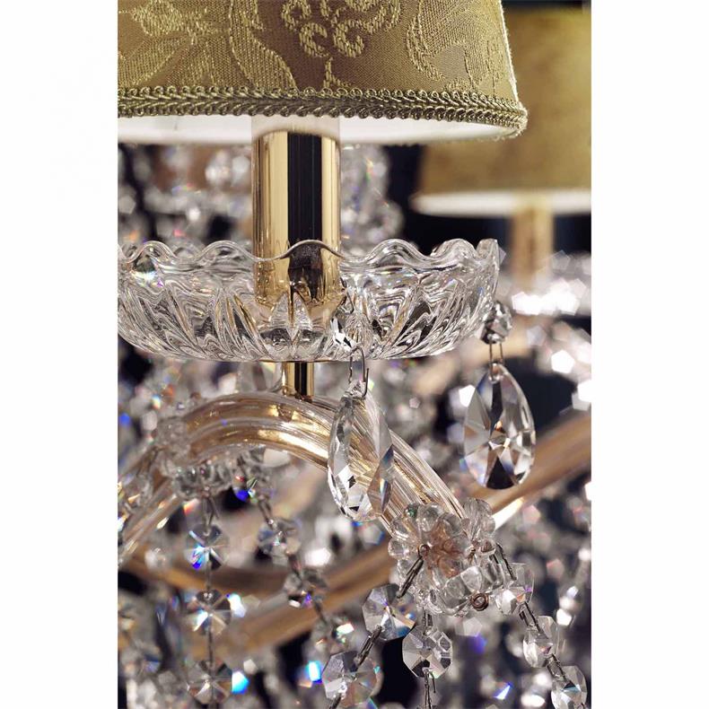 Chandelier 18 Lights in Gold Metal