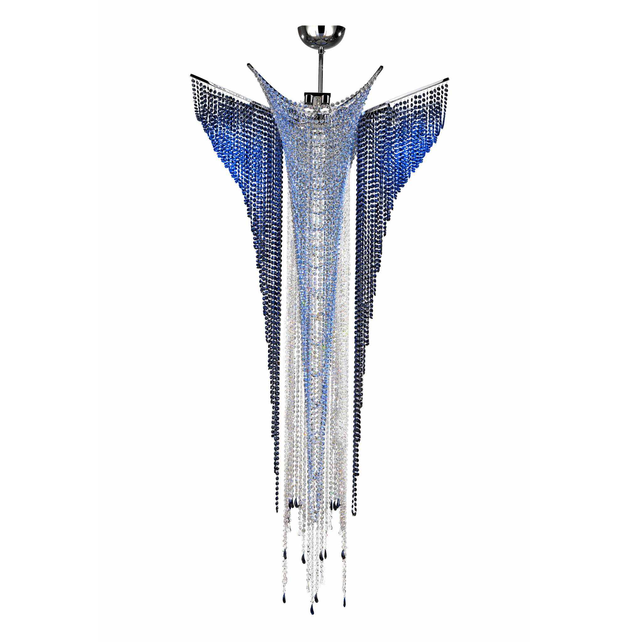 Luxury Stairwell Designer Crystal Pendant Chandelier