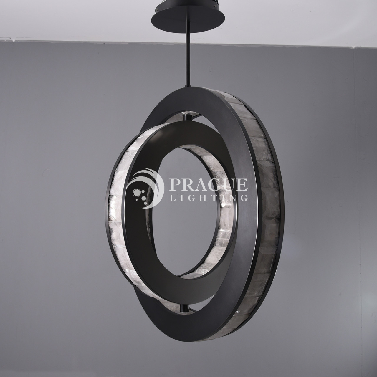 Rock Crystal Suspension Lamp